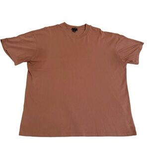 BoohooMAN Oversized Brown T-Shirt Minimalist Streetwear Tee Men’s L